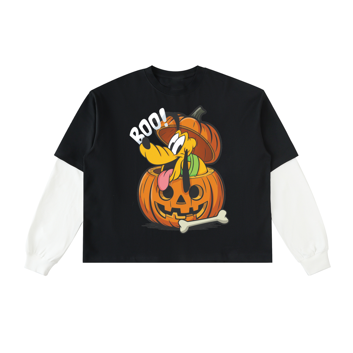 PLUTO PUMPKIN LAYERED LONG SLEEVE